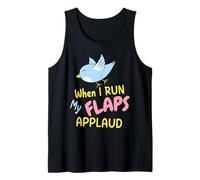 When I Run My Flaps Applaud Inappropriate Embarrassing Funny Tank Top