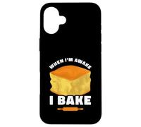 When I'm Awake I Bake Funny Cornbread Case for iPhone 16 Plus