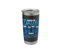 When in Doubt Choose Djembe Drumming Percussion Drums Djembe Stainless Steel Insulated Tumbler