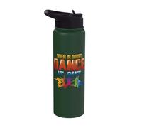 When in Doubt Dance It Out Hip Hop Dancing Stainless Steel Insulated Water Bottle