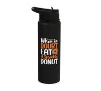 When in Doubt eat a Sprinkle Donut - Donuts Stainless Steel Insulated Water Bottle