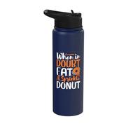 When in Doubt eat a Sprinkle Donut - Donuts Stainless Steel Insulated Water Bottle