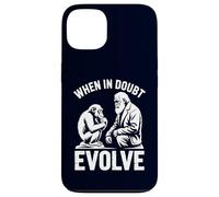 When In Doubt Evolve Funny Evolution Humor Nerdy Case for iPhone 13