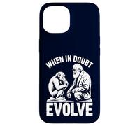 When In Doubt Evolve Funny Evolution Humor Nerdy Case for iPhone 15