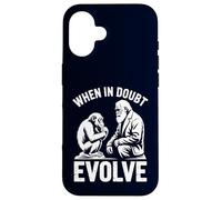 When In Doubt Evolve Funny Evolution Humor Nerdy Case for iPhone 16