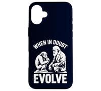 When In Doubt Evolve Funny Evolution Humor Nerdy Case for iPhone 16 Plus