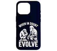 When In Doubt Evolve Funny Evolution Humor Nerdy Case for iPhone 16 Pro