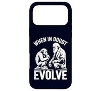 When In Doubt Evolve Funny Evolution Humor Nerdy Case for iPhone 17 Pro Max