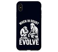 When In Doubt Evolve Funny Evolution Humor Nerdy Case for iPhone XS Max