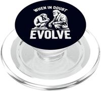 When In Doubt Evolve Funny Evolution Humor Nerdy PopSockets PopGrip for MagSafe