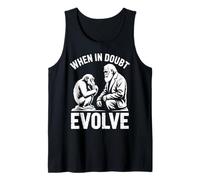 When in Doubt Evolve Funny Evolution Humor Nerdy Tank Top