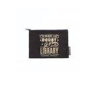When in Doubt, Go to the Library Zipper Pouch - Accessory For Book Lovers to Carry Pencils and More