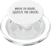 When In Doubt, Squeeze the Cheeks Exercise Humor Design PopSockets PopGrip for MagSafe