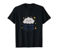When in Doubt Take a Nap Sleepy Cloud Cute Wall Art T-Shirt, Men, Black, 3XL