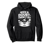 When In Doubt Throw It Out Disc Golf Pullover Hoodie