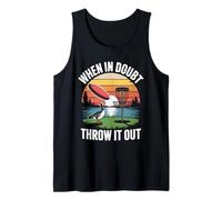 When in Doubt Throw It Out Disc Golf Tank Top