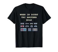 When in Doubt Try Another Hole IT Tech Port Pun Graphic T-Shirt