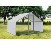 When in Home Chicken Run Coop Heavy Duty Galvanised Steel Cage suitable for Pets Hens Rabbit Dogs Ducks Chickens Poultry 3 Sizes (3m x 2m | 3m x 4m | 3m x 6m) includes Roof Cover (3m x 2m)