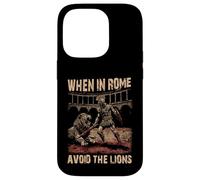 When in Rome Avoid the Lions Roman Empire Case for iPhone 14 Pro