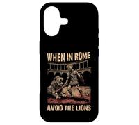 When in Rome Avoid the Lions Roman Empire Case for iPhone 17