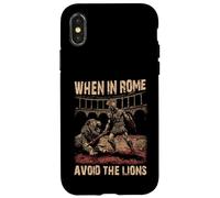 When in Rome Avoid the Lions Roman Empire Case for iPhone X/XS