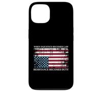 When Injustice Becomes Law Resistance Becomes Duty Flag Case for iPhone 13