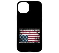 When Injustice Becomes Law Resistance Becomes Duty Flag Case for iPhone 15 Plus