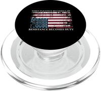 When Injustice Becomes Law Resistance Becomes Duty Flag PopSockets PopGrip for MagSafe