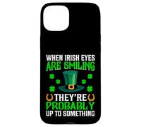 When Irish Eyes Are Smiling - St Patrick's Day Leprechaun Case for iPhone 15 Plus
