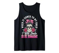When It Comes to My Child I Will Smile in My Mugshot Tank Top