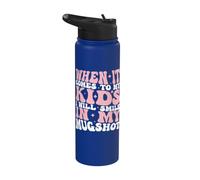 When It Comes to My Kids I Will Smile in My Mugshot Stainless Steel Insulated Water Bottle