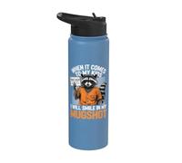 When It Comes to My Kids I Will Smile in My Mugshot Stainless Steel Insulated Water Bottle