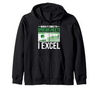 When It Comes To Spreadsheets I Excel Funny Accountant CPA Zip Hoodie
