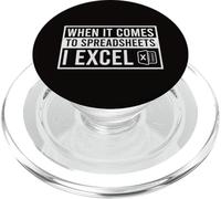 When It Comes To Spreadsheets I Excel Funny Accountant PopSockets PopGrip for MagSafe