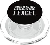 When It Comes To Spreadsheets I Excel PopSockets PopGrip for MagSafe