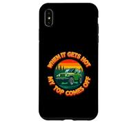 When It Gets Hot My Top Comes Off Humor Adult Saying Case for iPhone XS Max