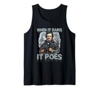 When It Rains It Poes - Edgar Allan Poe Tank Top