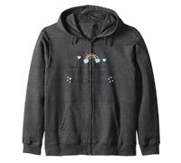 when it rains look for rainbows when it's dark look for star Zip Hoodie