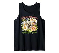 When Life Gets Blurry Adjust Your Focus Camera Floral Tank Top