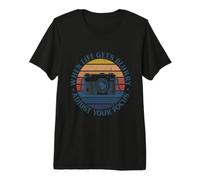 When Life Gets Blurry Adjust Your Focus Funny Camera Vintage Premium T-Shirt