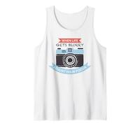 When Life Gets Blurry Adjust Your Focus Motivational Camera Tank Top