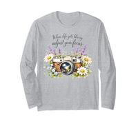 When Life Gets Blurry Adjust Your Focus Vintage Camera Long Sleeve T-Shirt