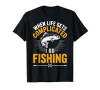When Life Gets Complicated I Go Fishing T-Shirt