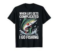 When Life Gets Complicated I Go Fishing T-Shirt