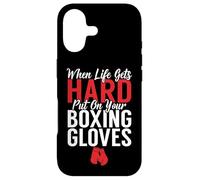 When life gets hard put on your Boxing Gloves Fighting Boxer Case for iPhone 17