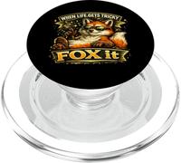 When Life Gets Tricky Fox It Funny wild animal Graphic PopSockets PopGrip for MagSafe