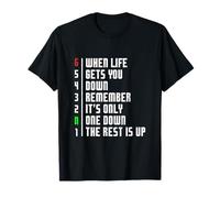 When Life Gets You Down 1N23456 Motorcycle Gear Shift Men T-Shirt