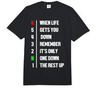 When Life Gets You Down Remember It's Only One Down Biker Comfort Colors Adult Heavyweight T-Shirt