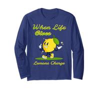 When Life Gives Lemons Charge Hustle Vibes Energy Long Sleeve T-Shirt