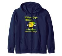 When Life Gives Lemons Charge Hustle Vibes Energy Zip Hoodie